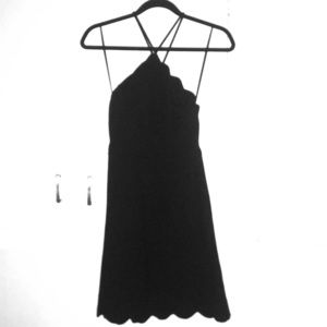 Your Everything Black Backless Skater Dress